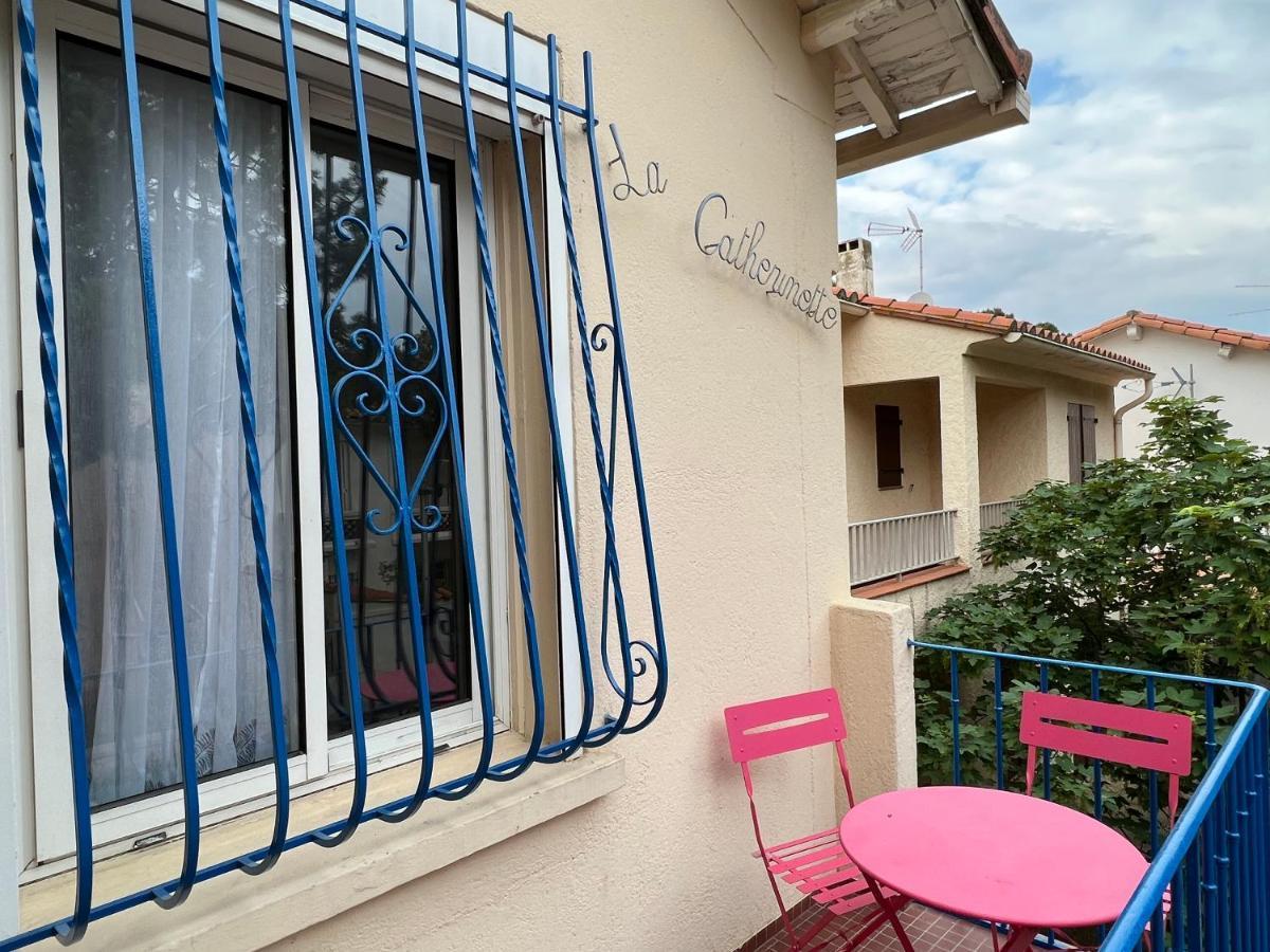 Grand F3 Vue Mer Centre Plage Proche Commerces Plage dʼArgelès المظهر الخارجي الصورة